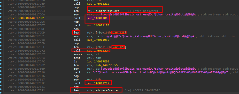 main pass logic compare