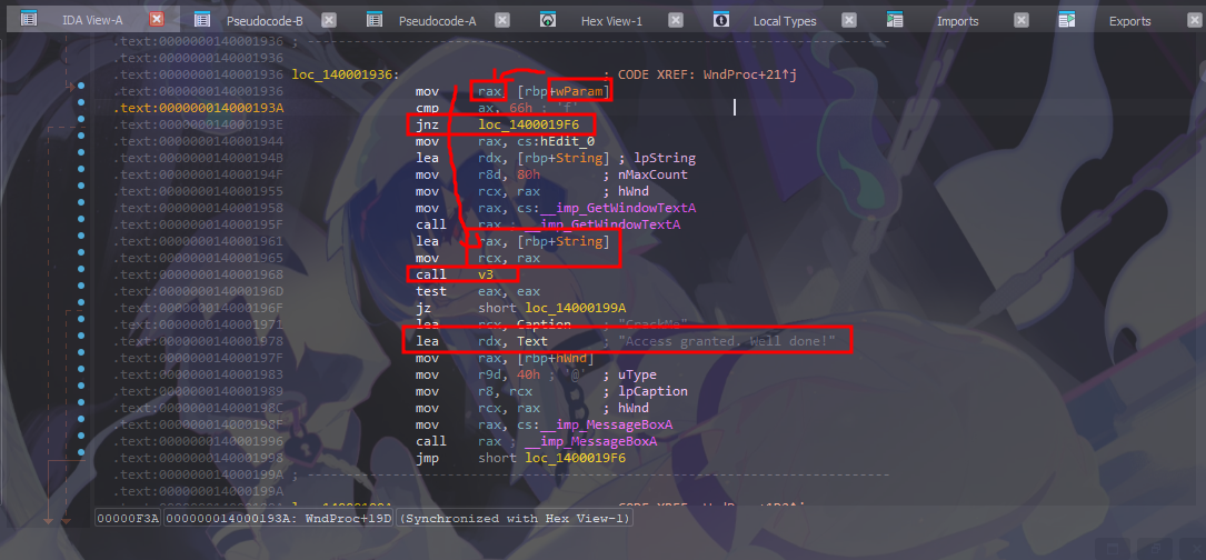 COmpare Logic Check Against The Right password